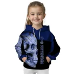 Tottenham Hotspur Skull Motif Navy Black Hoodie Best Selling
