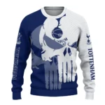 Tottenham Hotspur Skull Split Navy White Sweater Best Selling