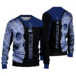 Tottenham Hotspur Skull Swirl Navy Black Sweater Best Selling