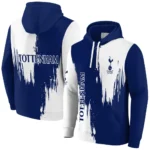 Tottenham Hotspur Splatter Effect Navy Hoodie Best Selling