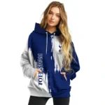Tottenham Hotspur Splatter Effect Navy Hoodie Best Selling