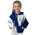 Tottenham Hotspur Splatter Effect Navy Hoodie Best Selling