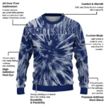 Tottenham Hotspur Tie Dye Designs Navy Sweater Best Selling