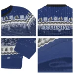 Tottenham Hotspur Tree Pattern Navy Sweater Best Selling