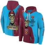 West Ham United Achmed Skull Claret Hoodie Best Selling