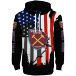 West Ham United American Pride Black Hoodie Best Selling