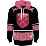 West Ham United Awareness Ribbon Black Pink Hoodie Best Selling