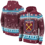 West Ham United Christmas Trees Claret Hoodie Best Selling