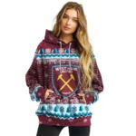 West Ham United Christmas Trees Claret Hoodie Best Selling