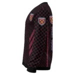 West Ham United Circles Mesh Claret Black Sweater Best Selling