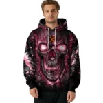 West Ham United Demonic Skull Claret Black Hoodie Best Selling