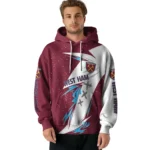 West Ham United Dynamic Slash Claret White Hoodie Best Selling