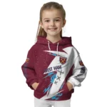 West Ham United Dynamic Slash Claret White Hoodie Best Selling