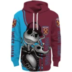West Ham United Jack Skellington Claret Hoodie Best Selling