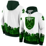 West Ham United Lucky Motif White Green Hoodie Best Selling