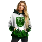 West Ham United Lucky Motif White Green Hoodie Best Selling