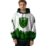 West Ham United Lucky Motif White Green Hoodie Best Selling