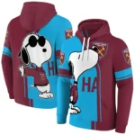 West Ham United Playful Snoopy Claret Hoodie Best Selling