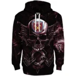 West Ham United Skull Artwork Claret Black Hoodie Best Selling