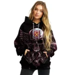 West Ham United Skull Artwork Claret Black Hoodie Best Selling
