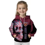 West Ham United Skull Motif Claret Black Hoodie Best Selling