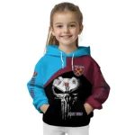 West Ham United Skull Punisher Black Hoodie Best Selling