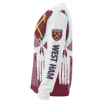 West Ham United Skull Split Claret White Sweater Best Selling