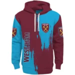 West Ham United Splatter Effect Claret Hoodie Best Selling