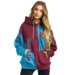 West Ham United Splatter Effect Claret Hoodie Best Selling