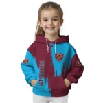 West Ham United Splatter Effect Claret Hoodie Best Selling