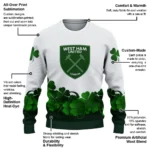 West Ham United St Patrick White Sweater Best Selling