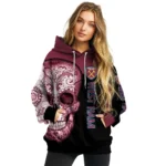 West Ham United Sugar Skull Claret Black Hoodie Best Selling
