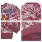 West Ham United Tie Dye Designs Claret Sweater Best Selling