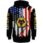 Wolverhampton Wanderers American Pride Black Hoodie Best Selling
