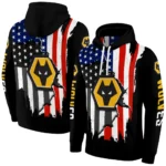 Wolverhampton Wanderers American Pride Black Hoodie Best Selling