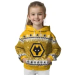 Wolverhampton Wanderers Christmas Trees Old Gold Hoodie Best Selling