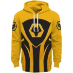 Wolverhampton Wanderers Concentric Lines Old Gold Hoodie Best Selling