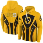 Wolverhampton Wanderers Concentric Lines Old Gold Hoodie Best Selling