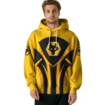Wolverhampton Wanderers Concentric Lines Old Gold Hoodie Best Selling