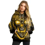 Wolverhampton Wanderers Demonic Skull Old Gold Black Hoodie Best Selling