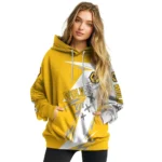 Wolverhampton Wanderers Dynamic Slash Old Gold White Hoodie Best Selling