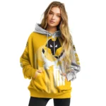 Wolverhampton Wanderers Graphic Punisher Old Gold White Hoodie Best Selling