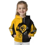 Wolverhampton Wanderers Heartbeat Graphic Old Gold Hoodie Best Selling
