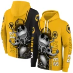 Wolverhampton Wanderers Jack Skellington Old Gold Hoodie Best Selling