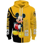Wolverhampton Wanderers Mickey Mouse Old Gold Black Hoodie Best Selling