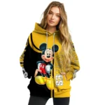 Wolverhampton Wanderers Mickey Mouse Old Gold Black Hoodie Best Selling