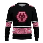 Wolverhampton Wanderers Pink Ribbon Black Pink Sweater Best Selling