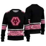 Wolverhampton Wanderers Pink Ribbon Black Pink Sweater Best Selling