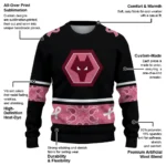 Wolverhampton Wanderers Pink Ribbon Black Pink Sweater Best Selling