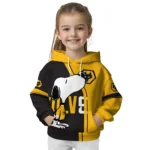 Wolverhampton Wanderers Playful Snoopy Old Gold Hoodie Best Selling